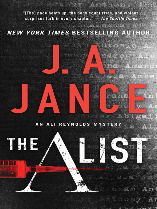 Title details for The a List by J.A. Jance - Available